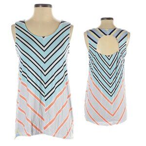 🌺 Tribal Jeans Chevron Sleeveless Open Back Stretchy Tank Top Size XS
